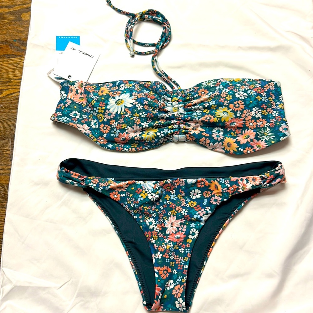 O’Neil floral bikini set, size S, brand new, tags still on